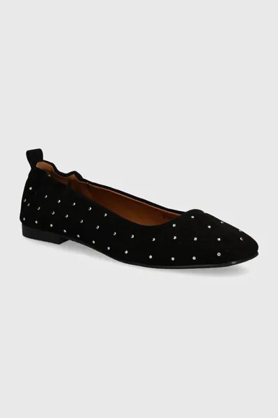 Замшевые балетки PLS10420 Pepe Jeans, черный