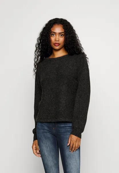 Свитшот Vero Moda VMDOFFY BOATNECK, цвет black melange