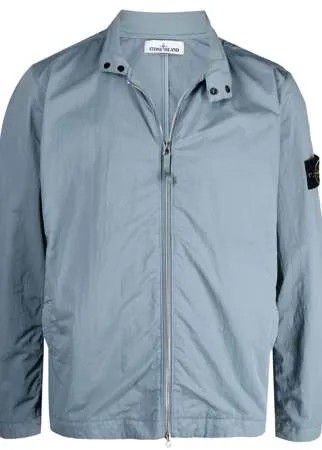 Stone Island бомбер с нашивкой-логотипом