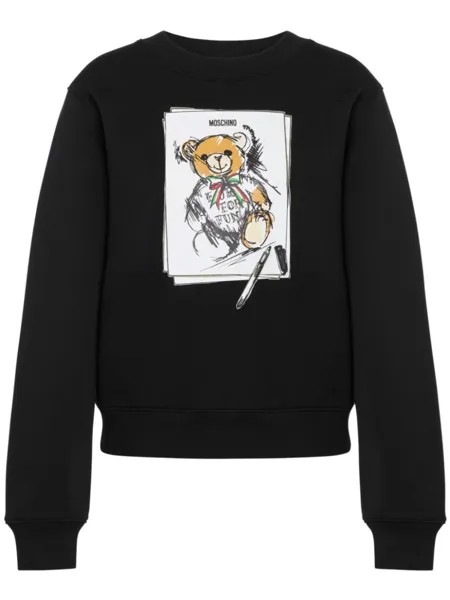 Moschino толстовка Teddy Bear, черный