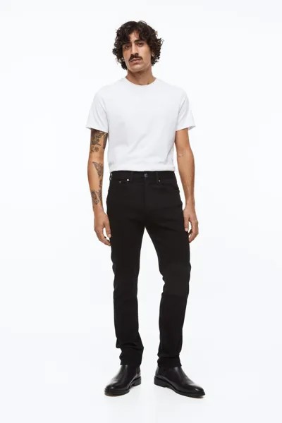 Джинсы мужские H&M 1024256001 черные 28/30 (доставка из-за рубежа)