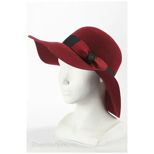 Шляпа с широкими полями Pierre Cardin CAPRICE цвет Бордовый размер M PIE00200096387