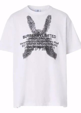 Burberry футболка с принтом Montage