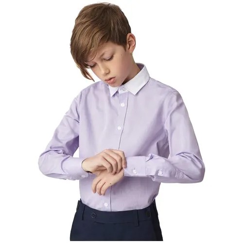 Сиреневая рубашка Gulliver, размер 158*76*66, цвет сиреневый