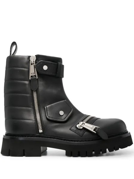 Moschino массивные ботинки, черный