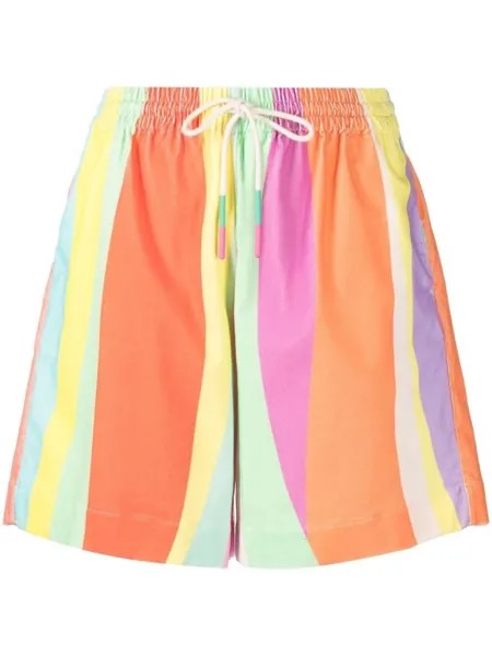 Mira Mikati полосатые шорты с кулиской, разноцветный