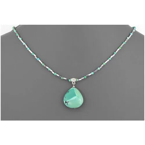 Бусы бирюза 44 см. №01430