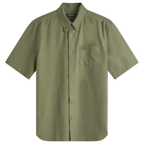 Рубашка Fred Perry Short Sleeve Oxford, хаки