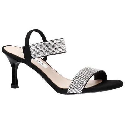 Nina Женские классические сандалии Luz-FY, черные туфли с ремешками, размер 6,5, средний (B,M) BHFO 4552