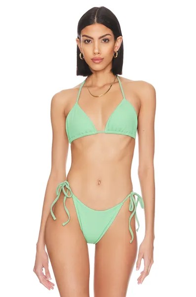 Топ бикини YEAR OF OURS Rib String, цвет Green Watermelon