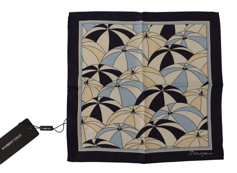 DOLCE - GABBANA Шарф Шелковый квадратный носовой платок с разноцветным узором 30см X 30см