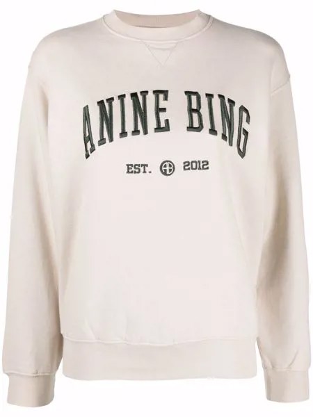 ANINE BING толстовка с вышитым логотипом
