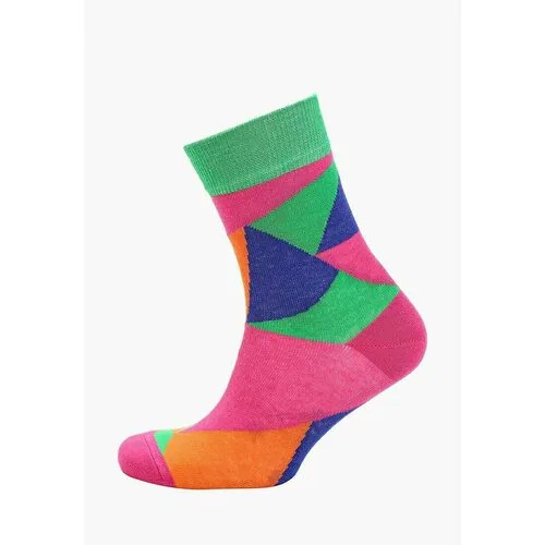 Носки Big Bang Socks Геометрия, размер 35-39, оранжевый