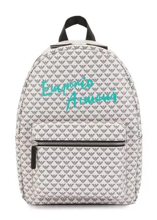 Emporio Armani Kids рюкзак на молнии с монограммой