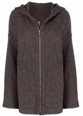 Rick Owens фактурная куртка с капюшоном