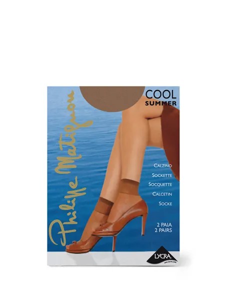 Комплект носков женских Philippe Matignon SNL-110145 коричневых OS