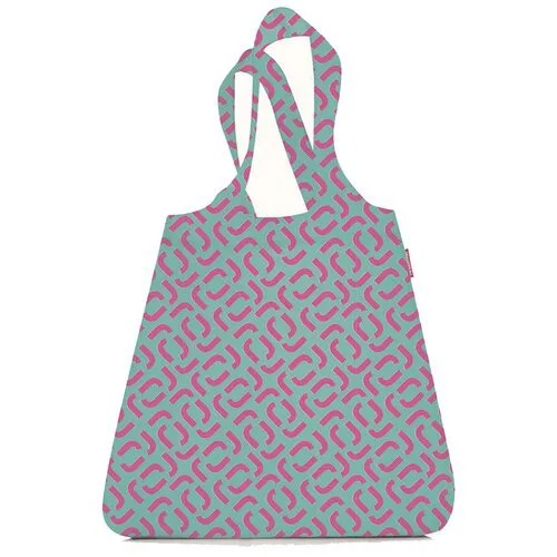 Сумка шоппер Reisenthel Mini Maxi Shopper Signature Spectra Green AT5045, тканевая, складная, женская, авоська