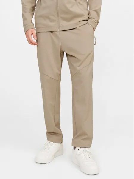 Спортивные брюки узкого кроя Jack&Jones, бежевый