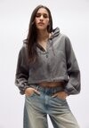 Куртка летняя CROPPED Pull&Bear, темно-серый