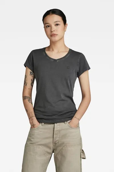 Узкая футболка из органического хлопка G-Star Raw, серый