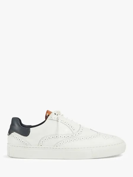 Кожаные кроссовки Ted Baker Dennton с акцентом на броги, белые