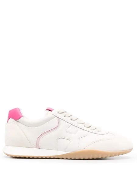 Кроссовки Hogan Lace-up, белый/розовый