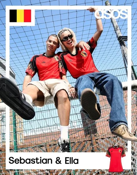 Красная домашняя футболка Adidas Football для 23-го женского чемпионата мира по футболу, Бельгия adidas performance