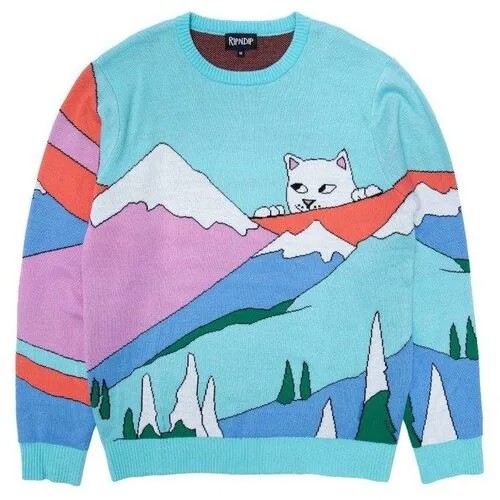 Свитер Ripndip kiss the sky sweater mint, размер L