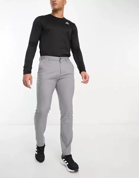 Серые зауженные брюки adidas Golf Ultimate 365