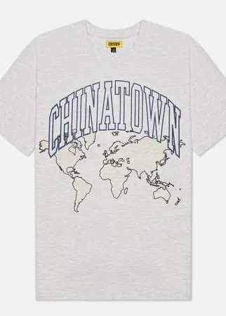 Мужская футболка Chinatown Market Global Citizen Heat Map Uv Arc, цвет серый, размер S