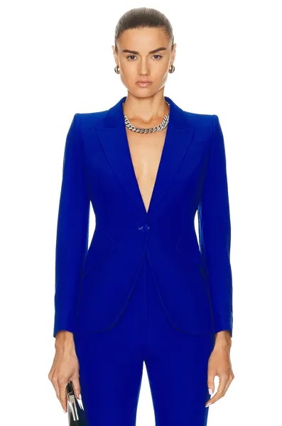 Куртка Alexander Mcqueen One Button, цвет Ultramarine