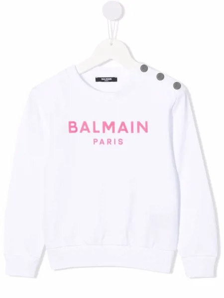 Balmain Kids толстовка с логотипом