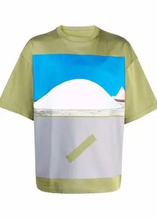 A-COLD-WALL* футболка из органического хлопка с графичным принтом