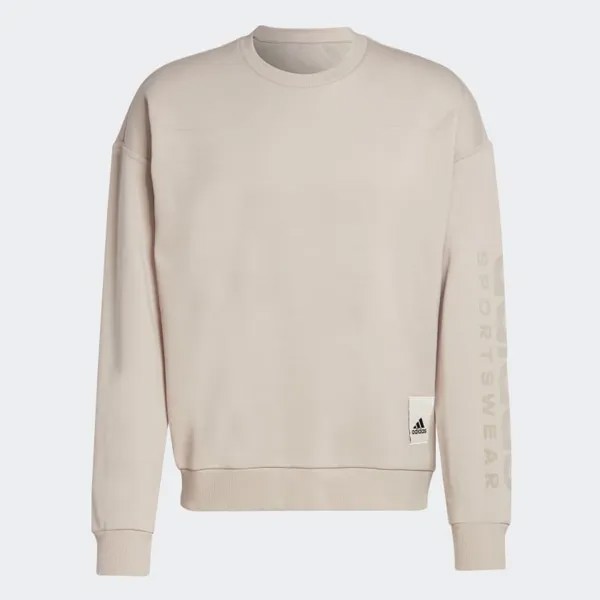 Свитшот adidas Lounge Fleece, бежевый