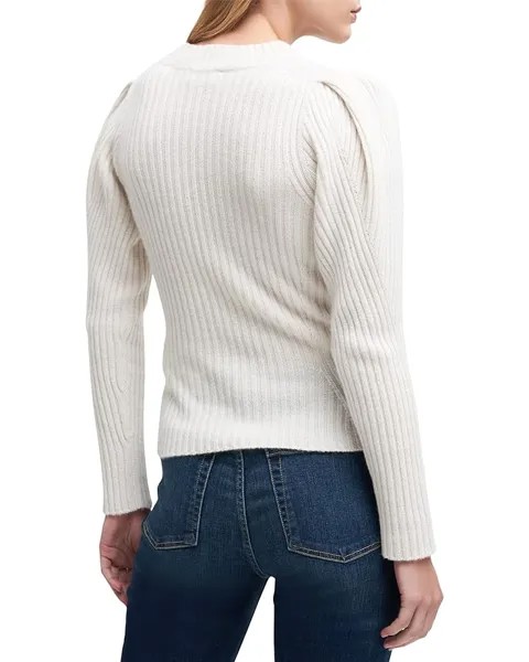 Свитер 7 For All Mankind Tuck Puff Sleeve Sweater, слоновая кость