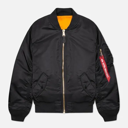 Женская куртка бомбер Alpha Industries MA-1, цвет чёрный, размер XS