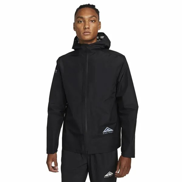 Мужская водонепроницаемая куртка для бега Nike Trail Gore-Tex, черная DM4659-010