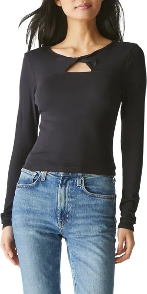 Футболка Michael Stars Yara Twist Front Tee, черный