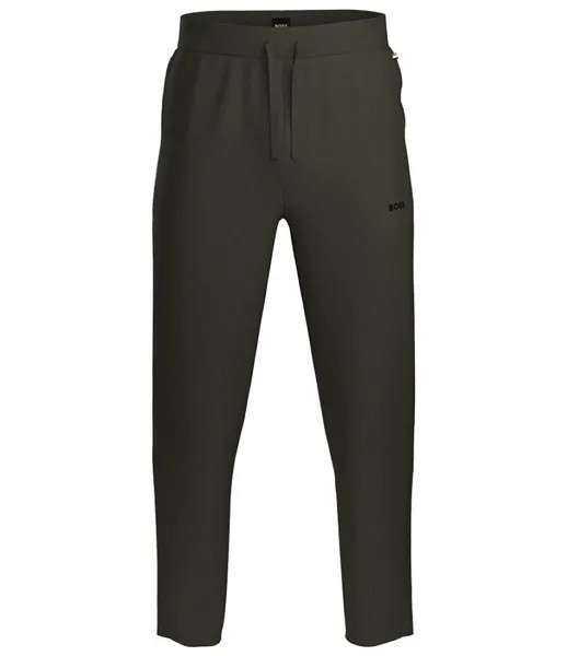 Брюки для отдыха Hugo Boss вафельной вязки, зеленый