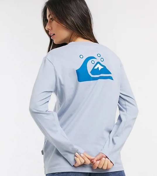 Голубой лонгслив Quiksilver эксклюзивно для ASOS