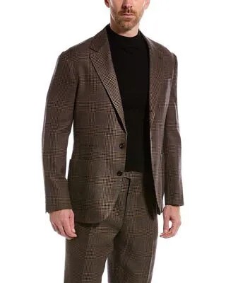 Мужской костюм Brunello Cucinelli из 2 предметов из шерсти и льна 50