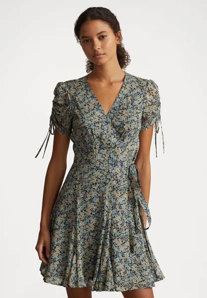 Летнее платье Dagani Short Sleeve Day Dress Polo Ralph Lauren, цвет mint floral