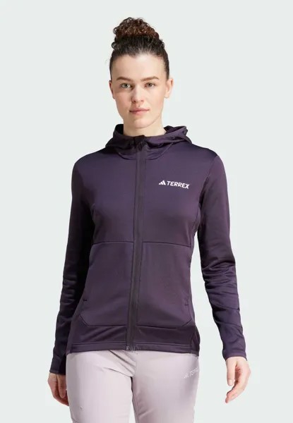 Флисовая куртка XPERIOR HOODED Adidas Terrex, цвет aurora black