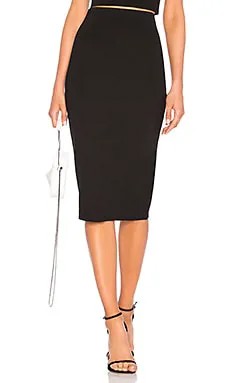 Юбка миди fitted midi skirt - LPA