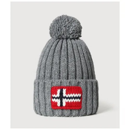 Шапка Napapijri SEMIURY 4 MED GREY MEL Мужчины NA4FRT160 OS