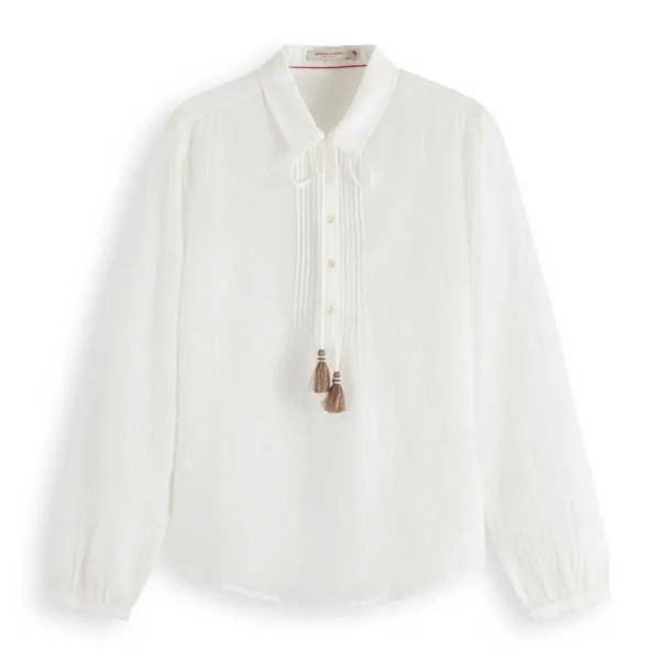 Футболка без рукавов Scotch & Soda Pin Tuck, бежевый
