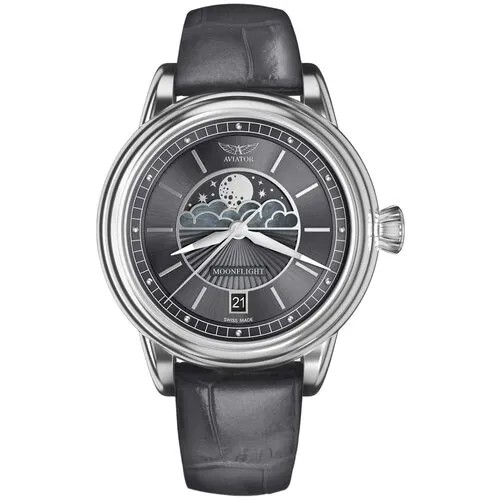 Наручные часы Aviator Douglas MoonFlight V.1.33.0.254.4, серый