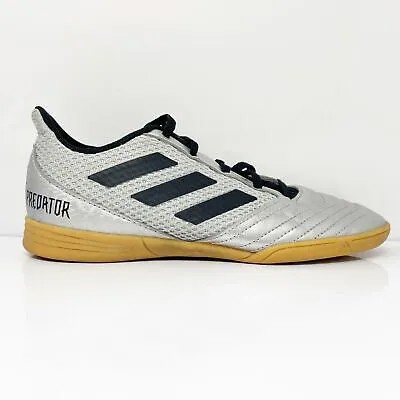 Футбольные бутсы Adidas Boys Predator 19.4 Sala G25829 серебристые, размер 4