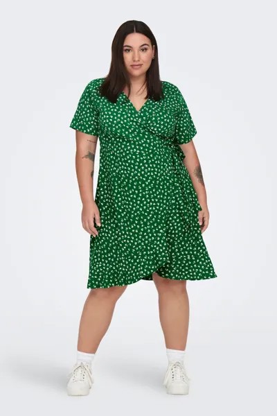 Платье больших размеров – зеленое – туника Only Carmakoma, зеленый