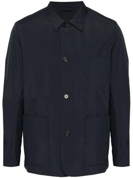 Paul Smith куртка-рубашка с классическим воротником, синий
